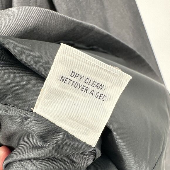 Talbots Blazer Womens Petite 14 14p Jacket Classic Lined Button Up Gray Vintage - Picture 7 of 8